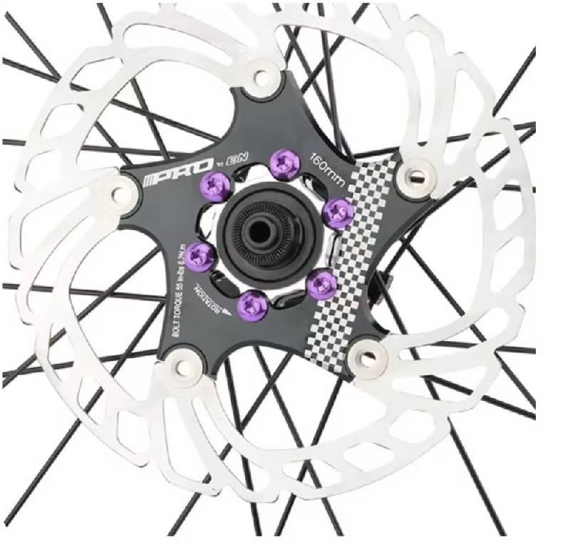 Disc Rotor Bolts T25 Pack of 12 - Purple