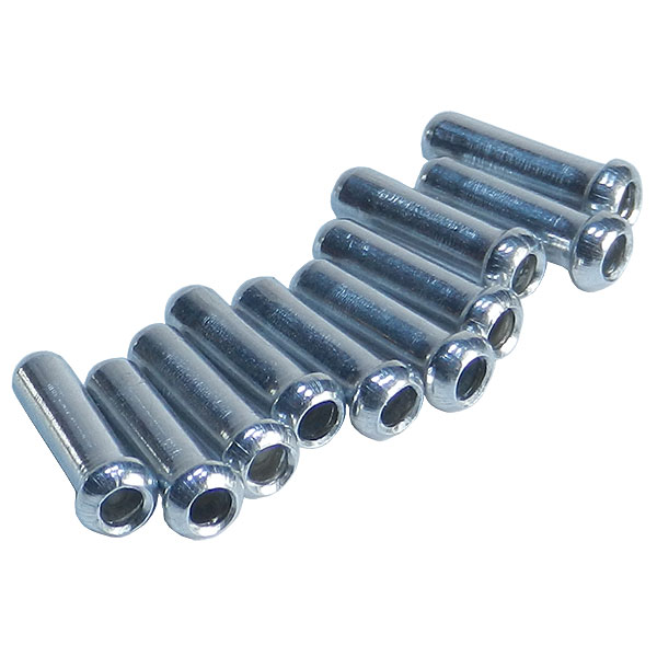 Cycle Brake/Gear Cable Ferrules/Ends - Silver