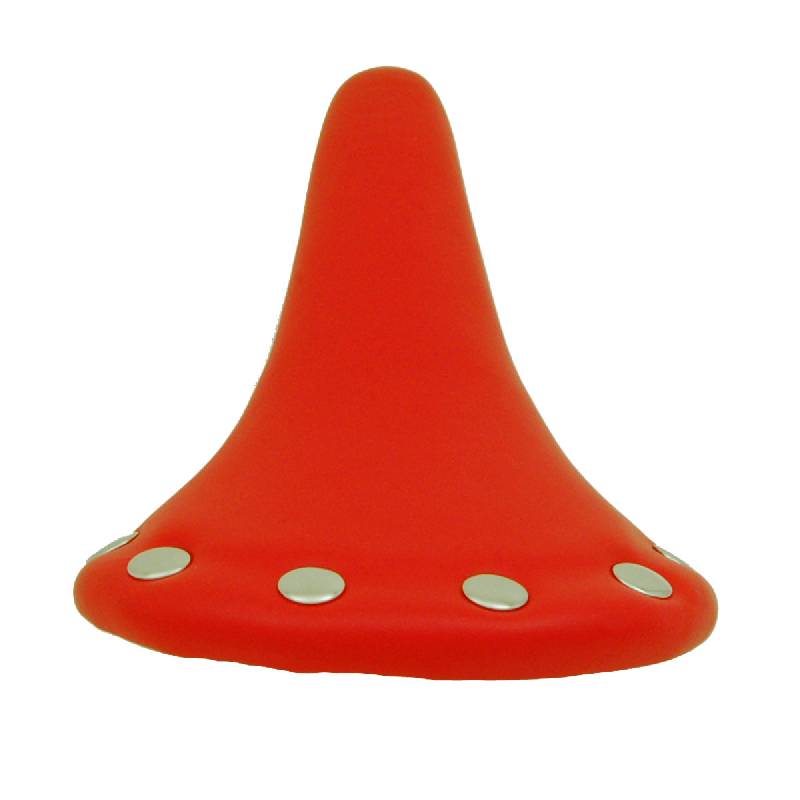 Retro Rivet Race Saddle - Red